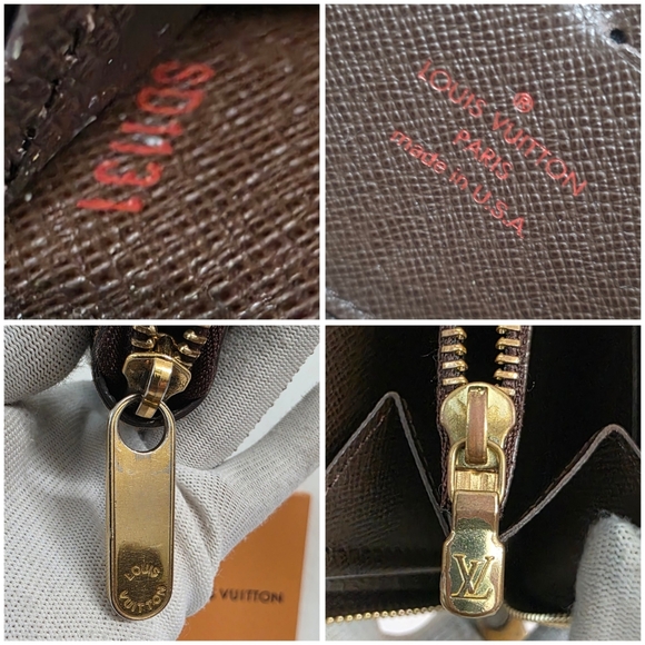 Auth Louis Vuitton Damier Ebene Besace Rosebery And Zipper Wallet Bundle - Picture 5 of 16